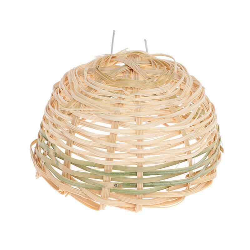 6pcs Handmade Bamboo Bird Breeding Nest Bed for Parakeet Canary Finch Swal L TL