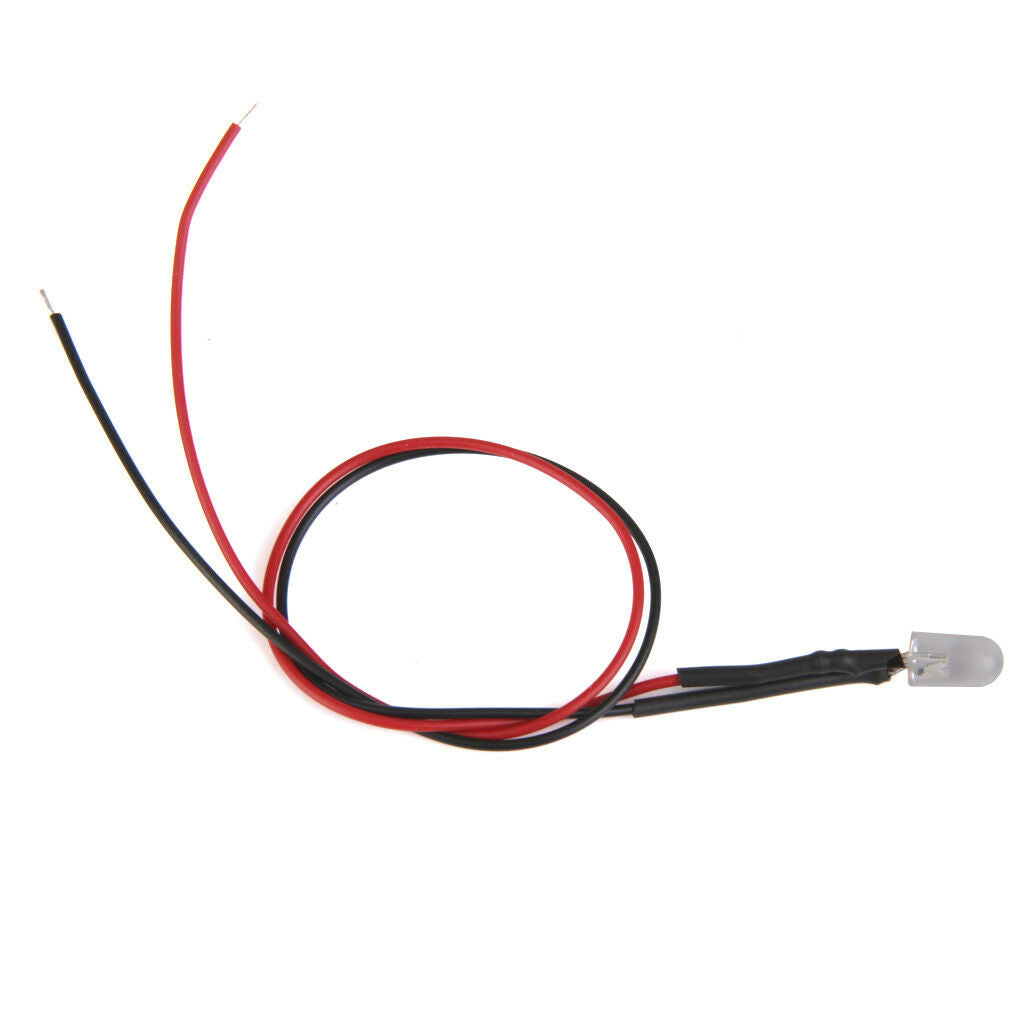 40pcs Red+Blue 5mm 3-42V Prewired LED Bulb Light Assortment High Intensity