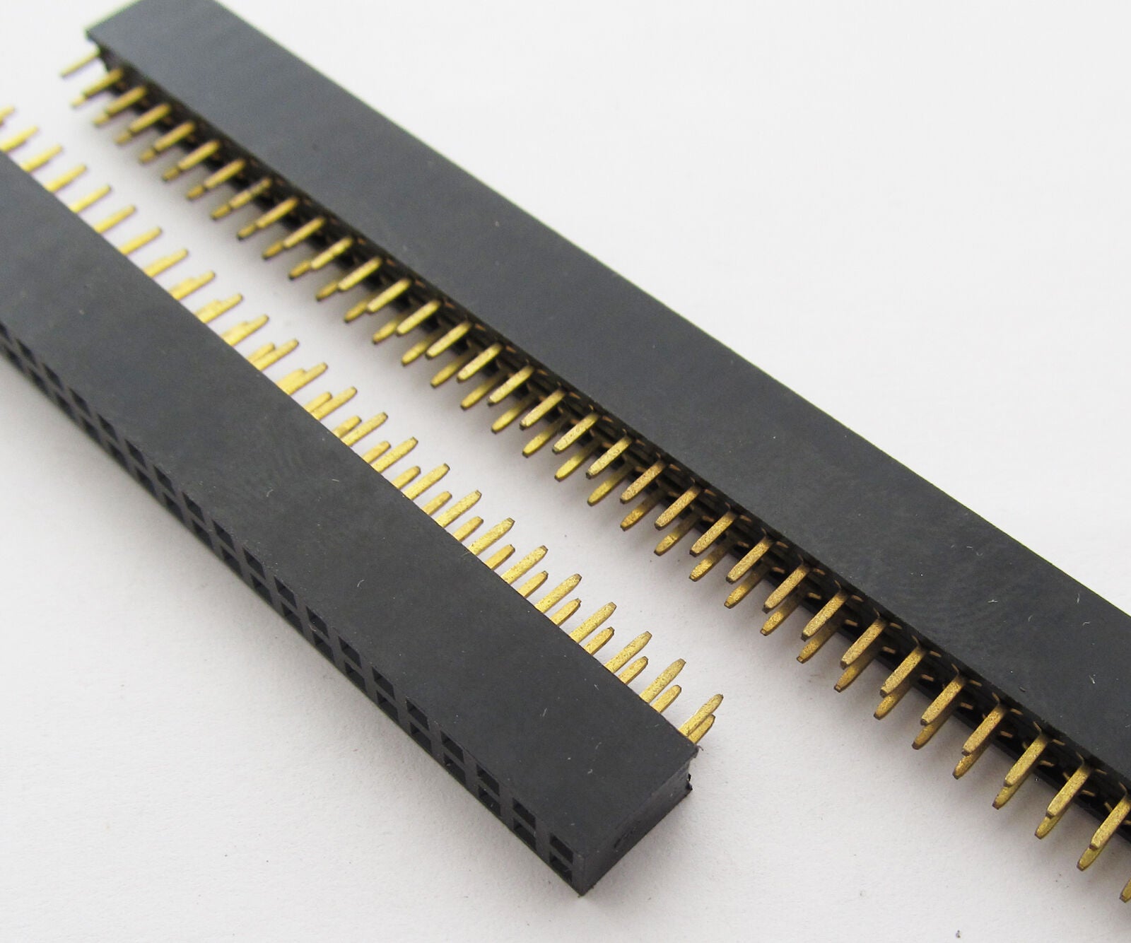 50x Double Row 2x 40pin 2.54mm Female Pitch Flat PCB Panel Breakable Pin Header