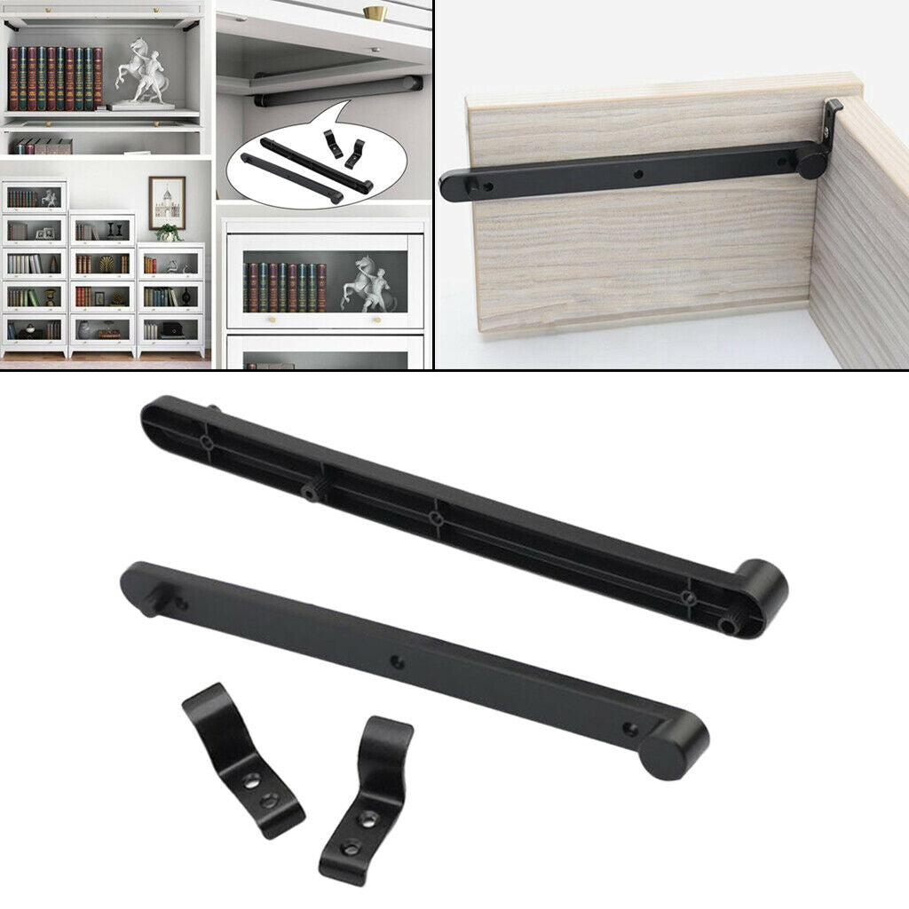 1 Pair Plastic Cabinet Door Drawer Slide Track Kit Hardware Self Closing