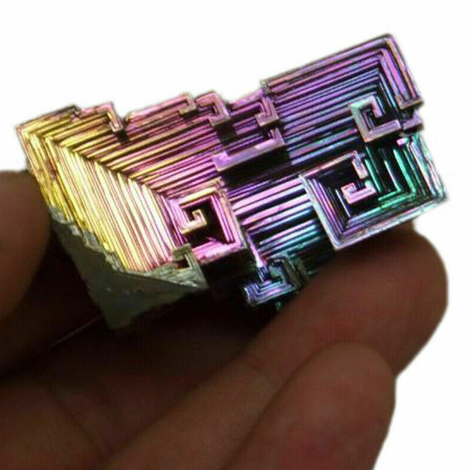 Colorful Bismuth Bismuth Crystals High Purity Bismuth Metal Crystal Sample