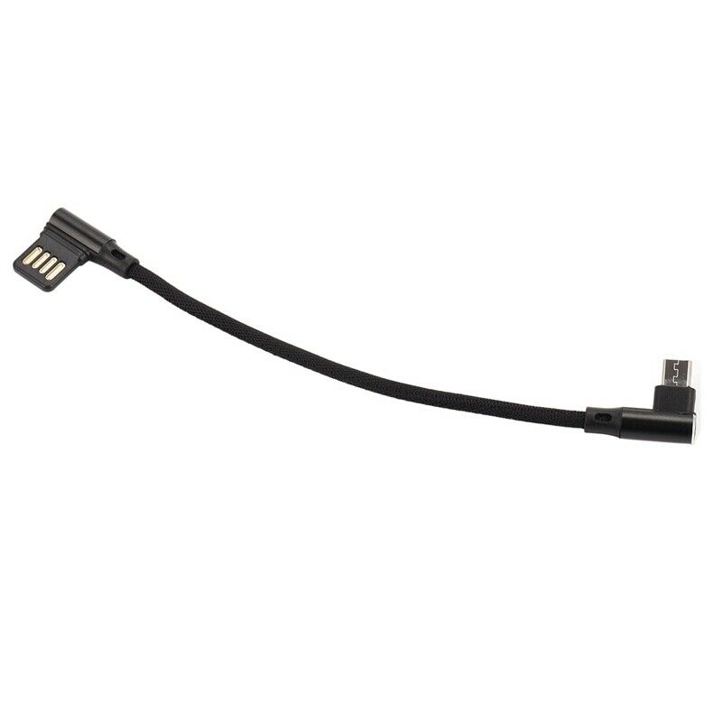 15Cm Micro- Usb 5Pin Right Angle To Left Right Angle 90 Degree Usb 2.0 Dual ElP4