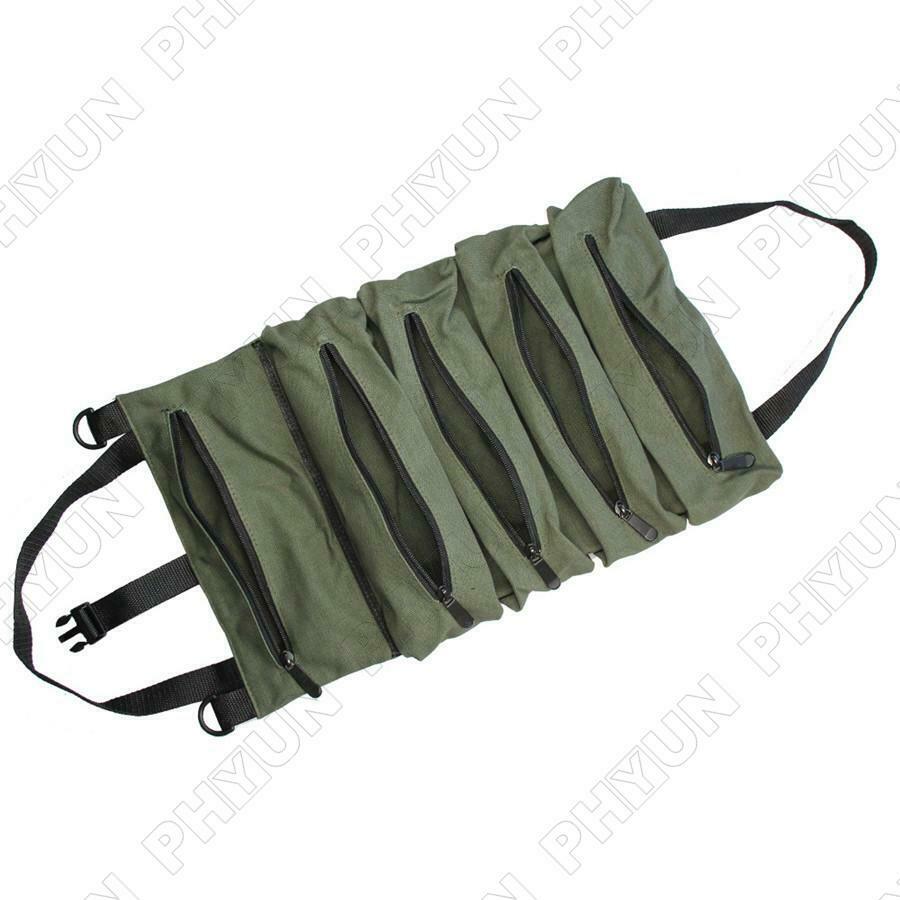 Universal Car Truck Tool Storage Bag Roll Pouch Hanging Tool Zipper Carrier Bag