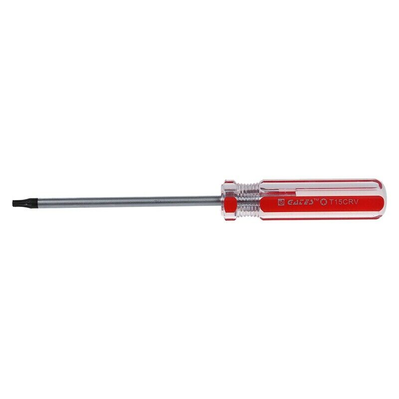 Red Clear Plastic Handle T15 Security Torx Screwdriver Tool F4V5V5