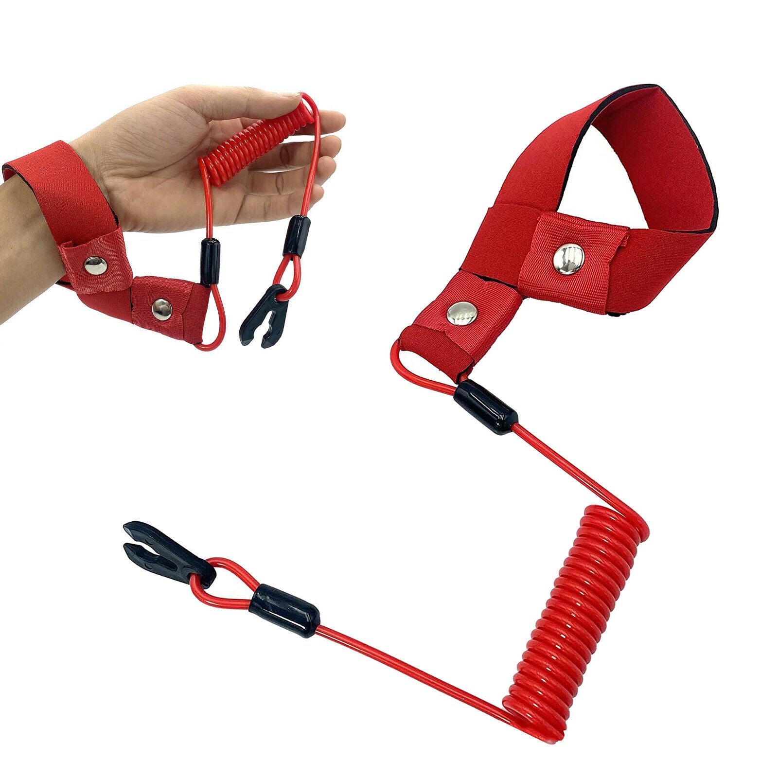 Engine Stop Emergency Switch Key Lanyard Cord for Yamaha Outboard Waterproof