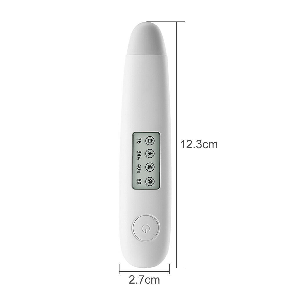 Portable Digital LCD Facial Moisture Water Oil Analyzer Tester Monitor Skin Care