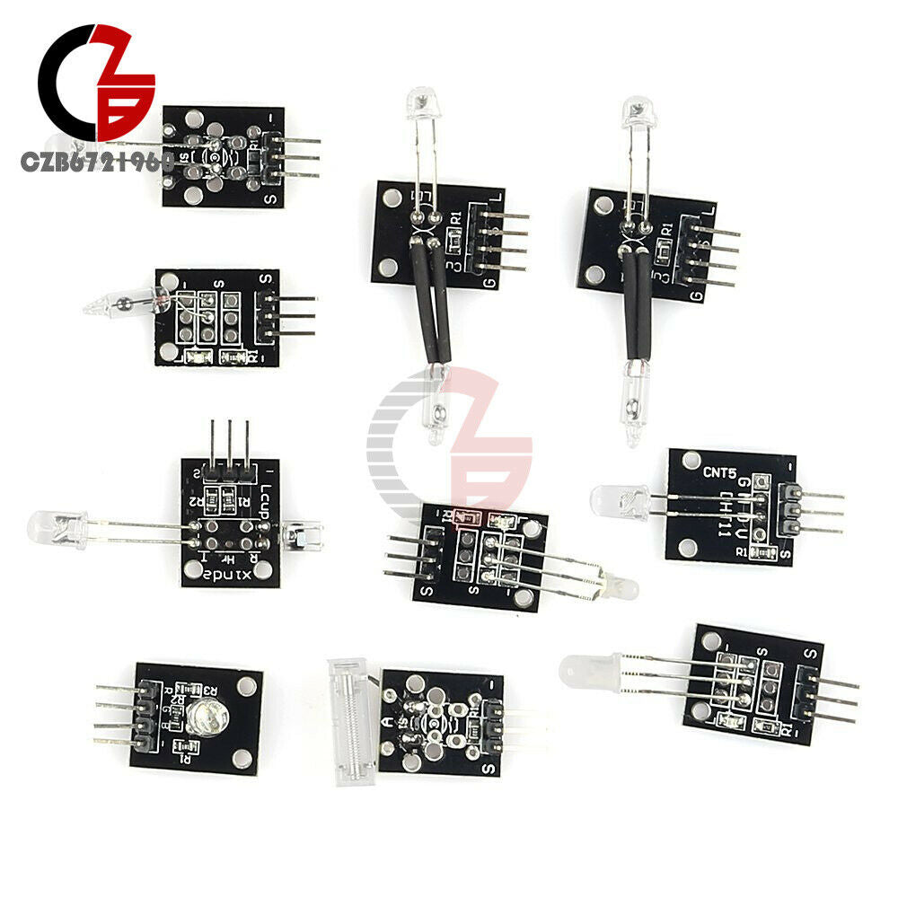 Ultimate 37 in 1 Sensors Module Starter Kits For Arduino MCU w/ Plastic Case