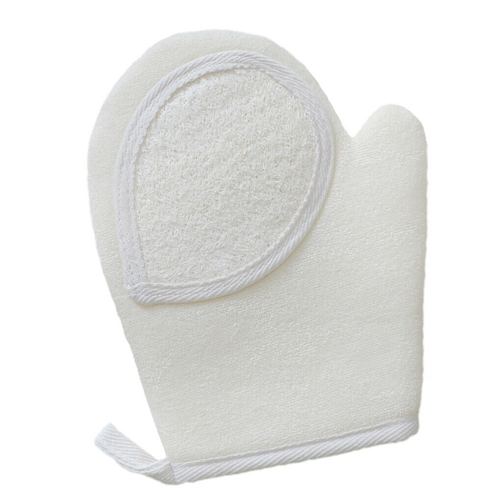 Loofah Exfoliating Gloves Massage Arms Legs Cloth Body Scrub Exfoliator