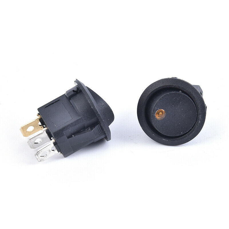 4Pcs 12V 20A Round Rocker Switch ON/Off LED Light Car Marine Boat Dot Tog.l8