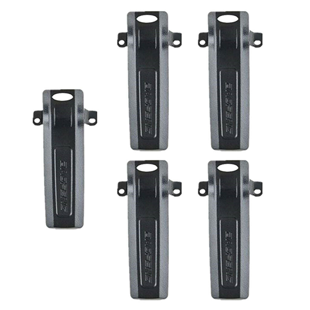 5 Pieces Two-way Radio Walkie Talkie Metal Belt Clip Protection Cover for  UV82