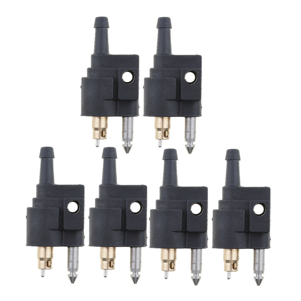 6x 1/4" Male Fuel Hose Line Connector Replacement Parts Engine Accessories