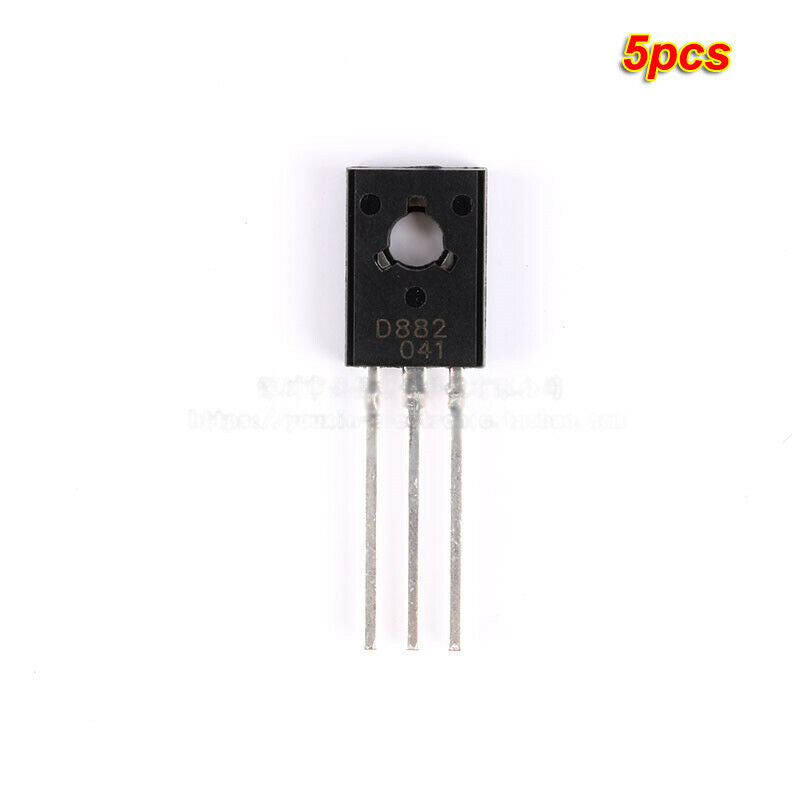 5pcs DIP Transistors D882 TO-126 NPN 30V/3A transistor Copper feet Triode