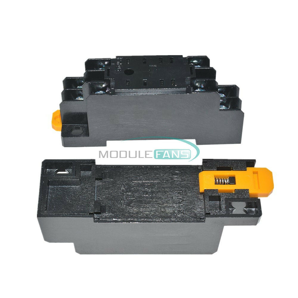 AC 220V DC 24V 5A 8 Pin PYF08A Relay Socket Base for MY2NJ/HH52P/ H3Y-2/ST6P