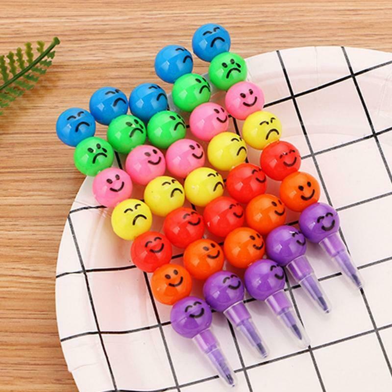 Smiley Pencil Candied Haw Crayons Educational and Learning Activities for Kids