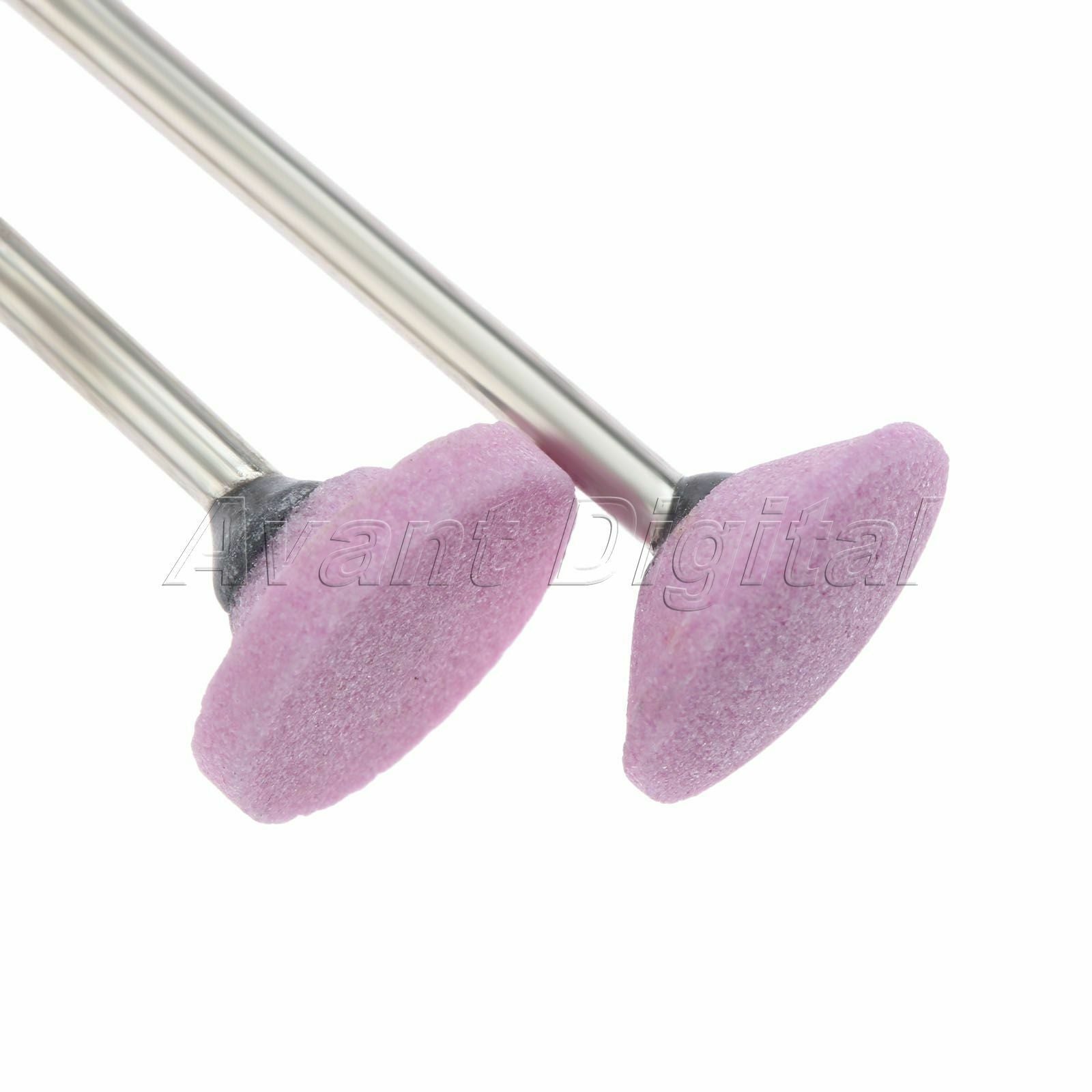 10x Red Corundum Abrasive Grinding Polishing Stone Rotary Tool Kit 2.35mm Shank