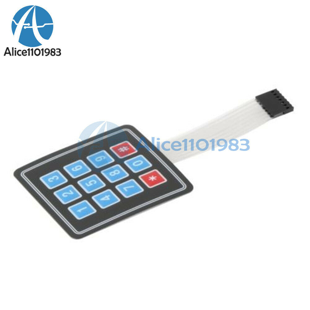 2PCS 4x3 Matrix Array 12 Key Membrane Switch Keypad Keyboard for Arduino/AVR