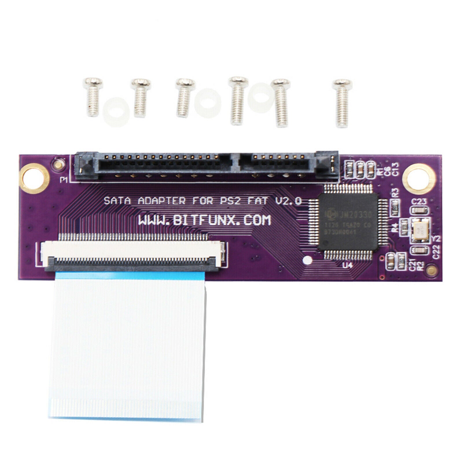 IDE to SATA Adapter PCB Hard Drive Adaptor Board Replaces for PS2 Gaming