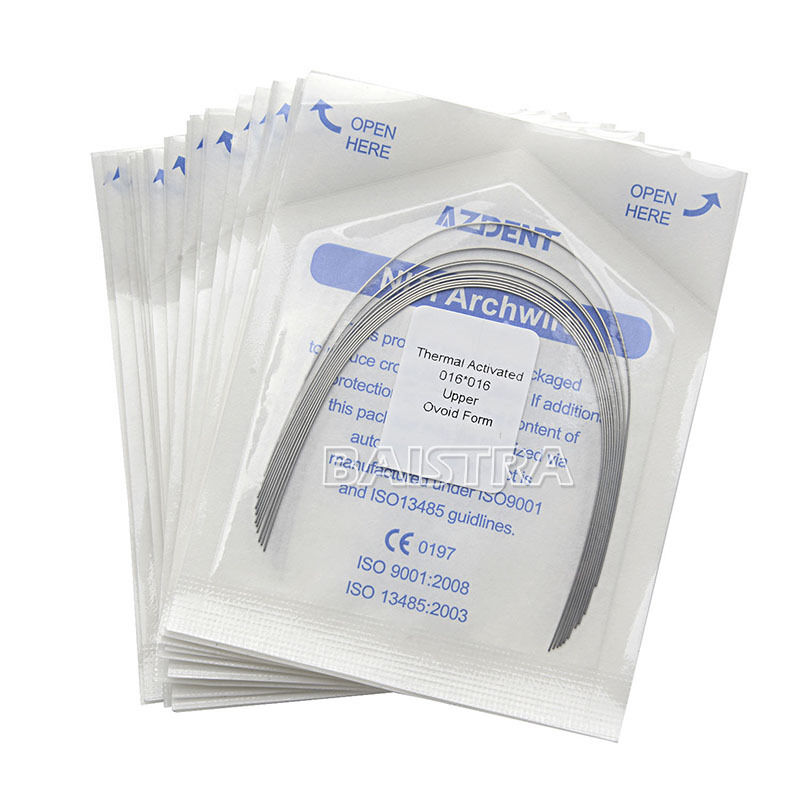 100 X Dental Orthodontic Heat Thermal Activated Rectangular Wires 16*16 Upper