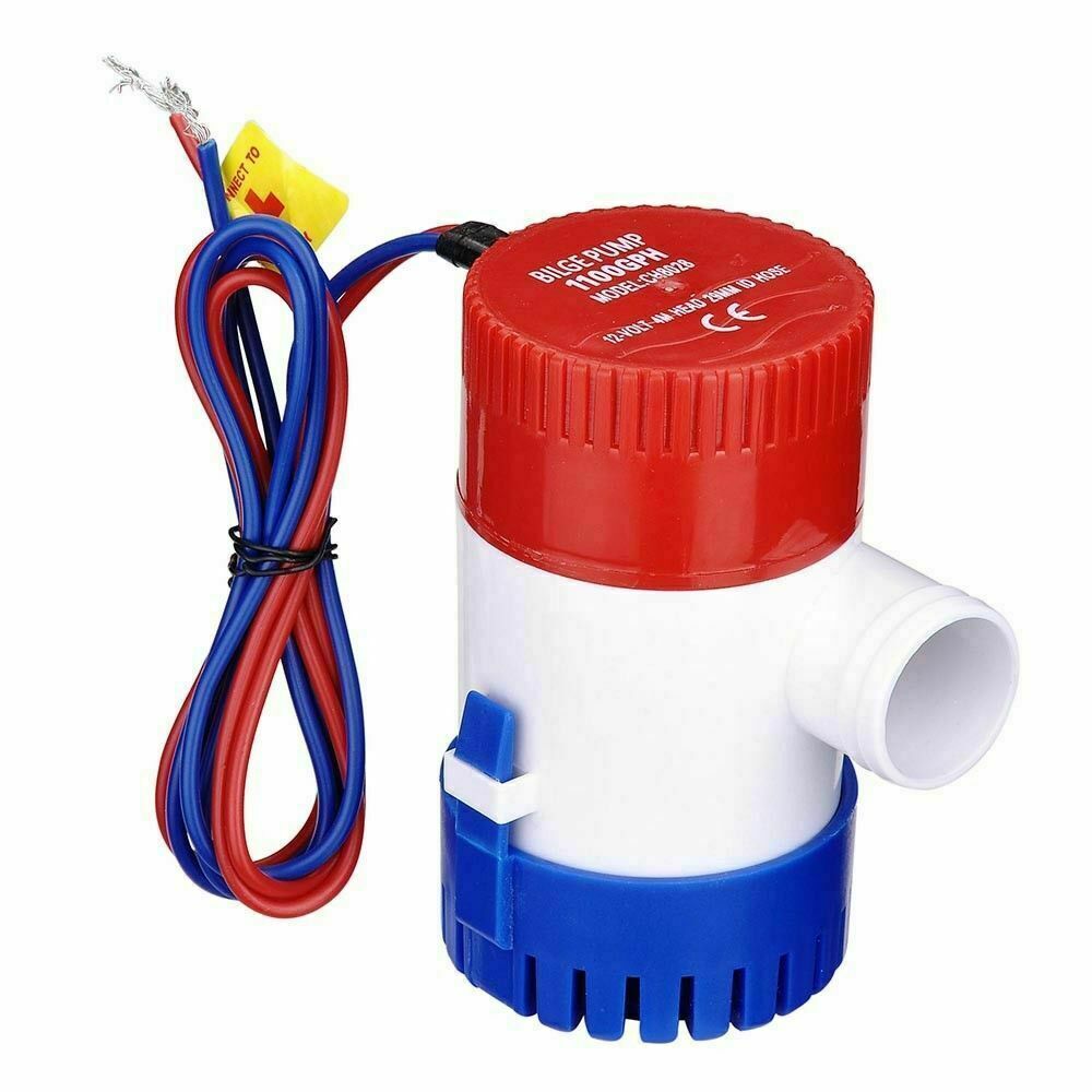 1100GPH 12V Electric Marine Submersible Bilge Sump Water Pump for Boat Yacht NEW