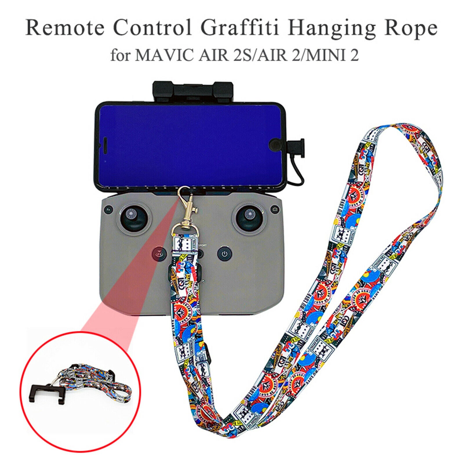 Neck Strap Lanyard w/Bracket for DJI Mavic air 2s air2 mini2 Accessories