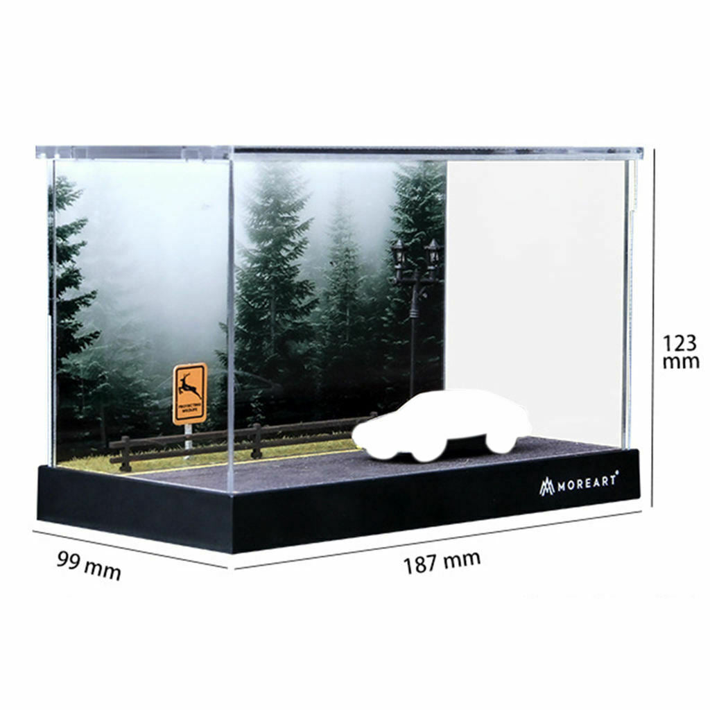 1:64 Scale Parking Lot Scene Models Display Case Home Collection Gifts