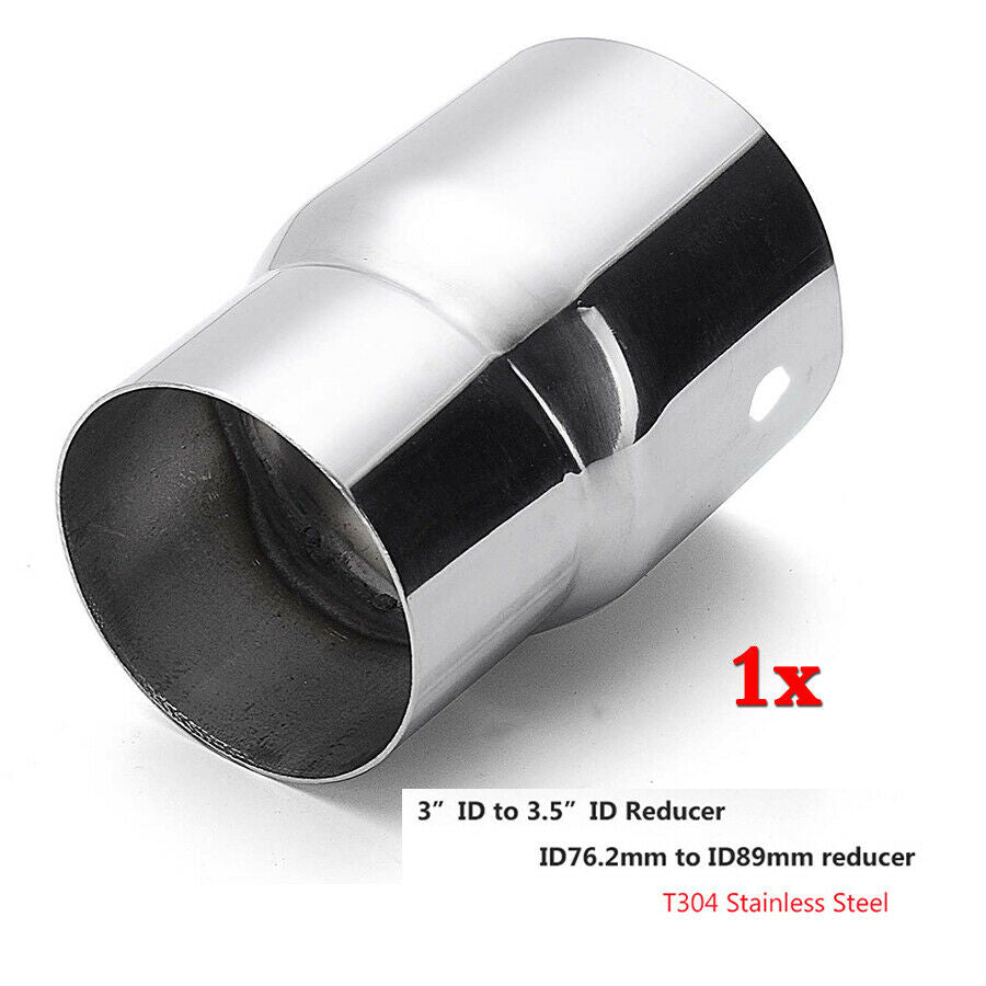 1x 3.5" ID to 3" ID Exhaust Pipe Reducer Adapter Connector 124mm Stainless Steel