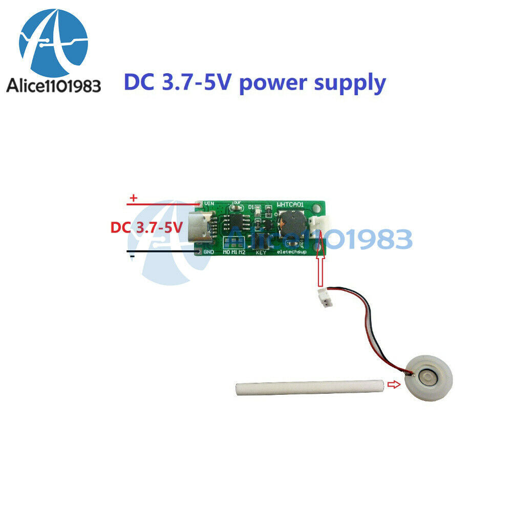 DC 3.7-5.5V Mini Type-C USB Humidifier Controller Atomizer DIY Board Kit
