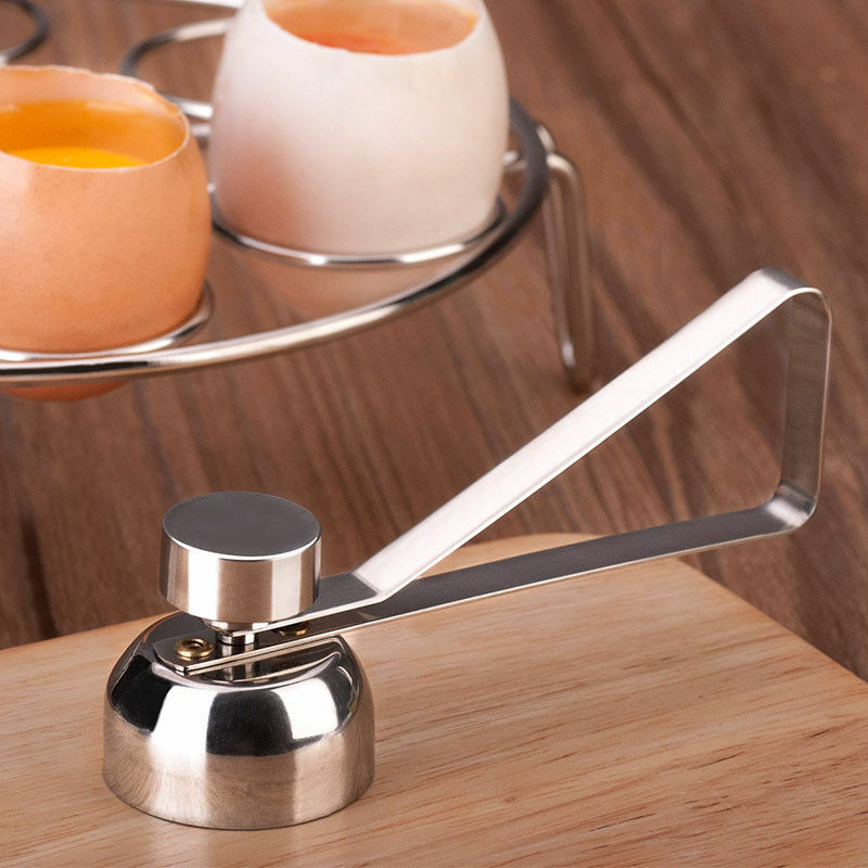 Stainless Steel Egg Topper Cutter Shell Opener Boiled Raw Egg Open Tool TOP 2020