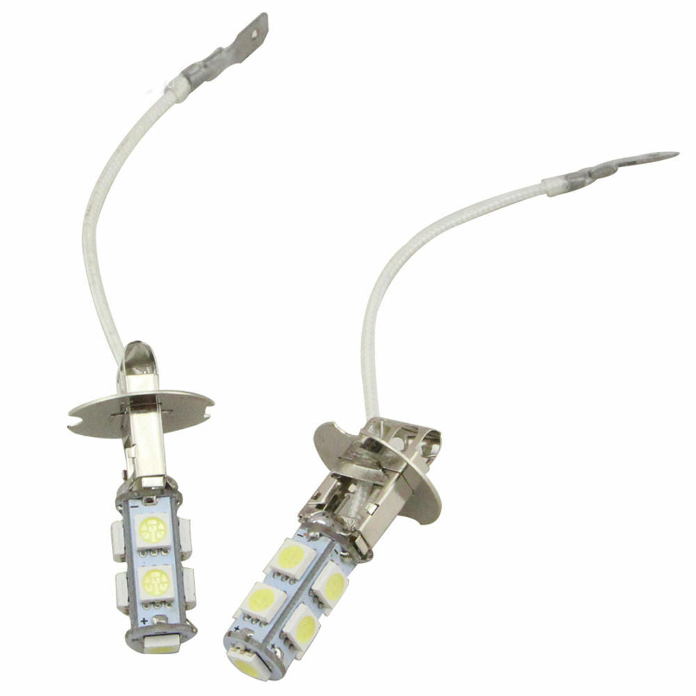 2Pcs 100W White Tail Light H3 5050 Super Bright LED DRL Head Car Light Bulb UK