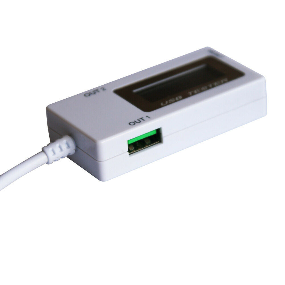 DC4-30V Dual USB Current Voltage Battery Capacity Tester Flash Charge 10-in-1