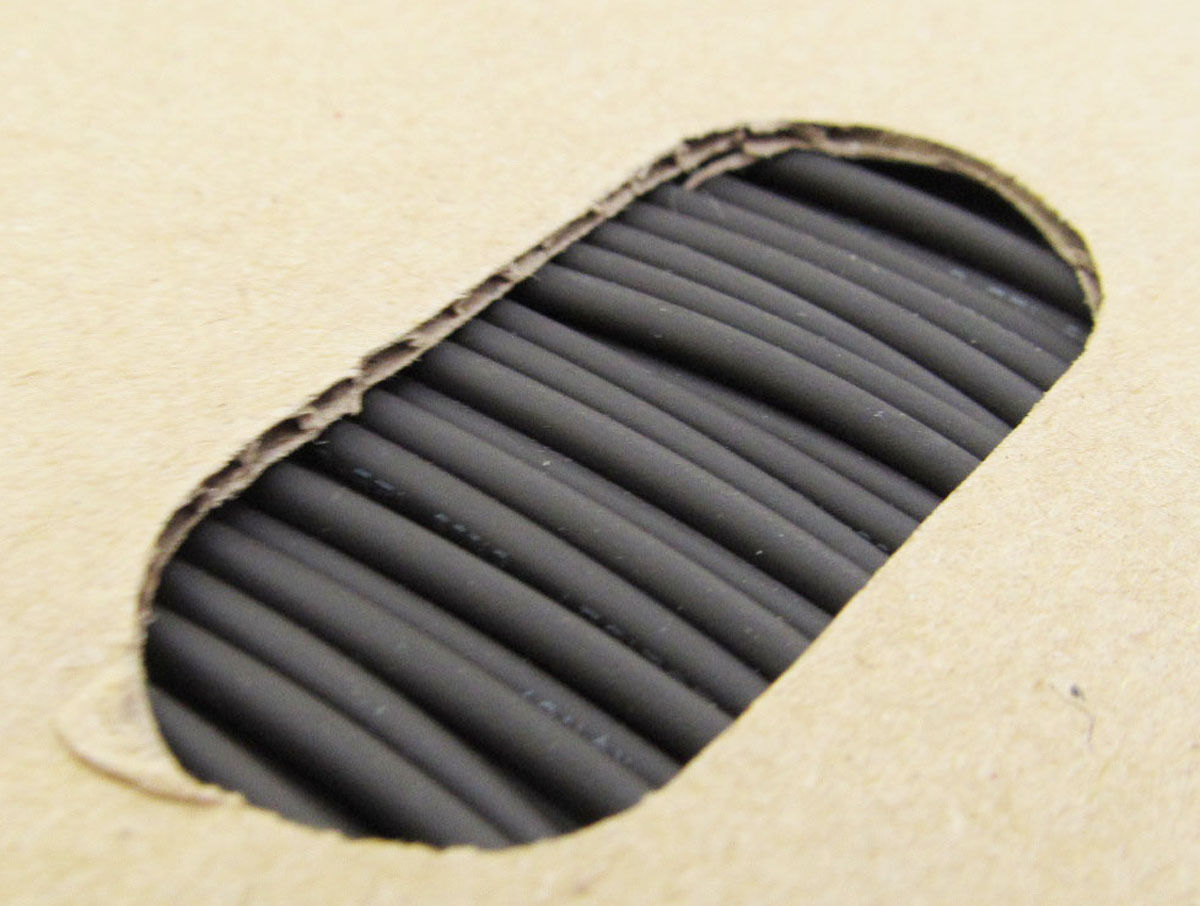 50 Mete Black Heat Shrinkable Tubing Dia 1.0mm / 0.6mm