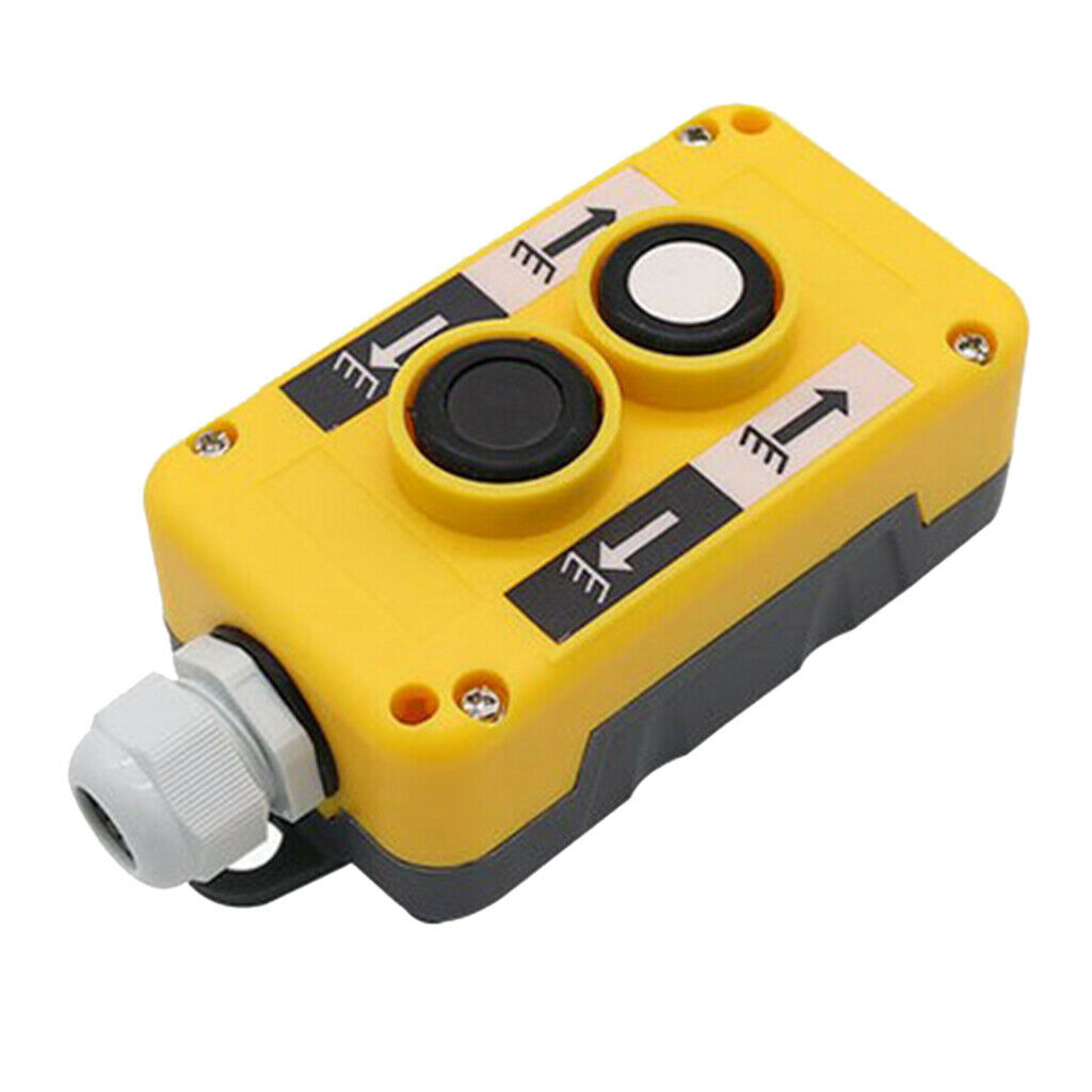 COP2B Crane Button Switch Box Lifting Unloading Tail Plate Plastic Yellow