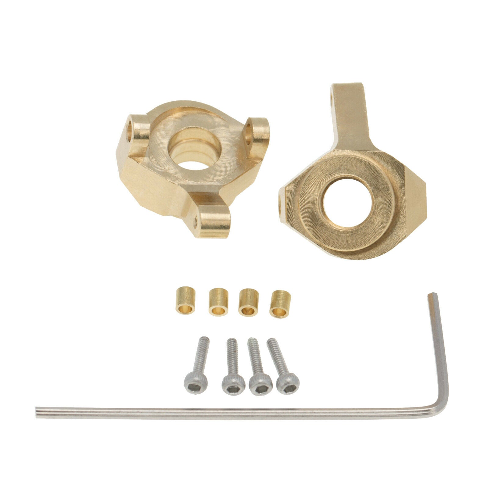 Metal Brass Steering Knuckle Cups Diff Cover Fit for Axial SCX24 1/24 Parts