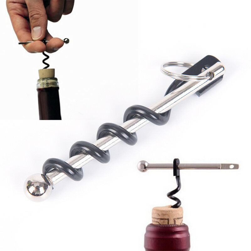 Outdoor EDC Red Wine Bottle Opener Keyring Tool Camp Survival Equipment T.l8