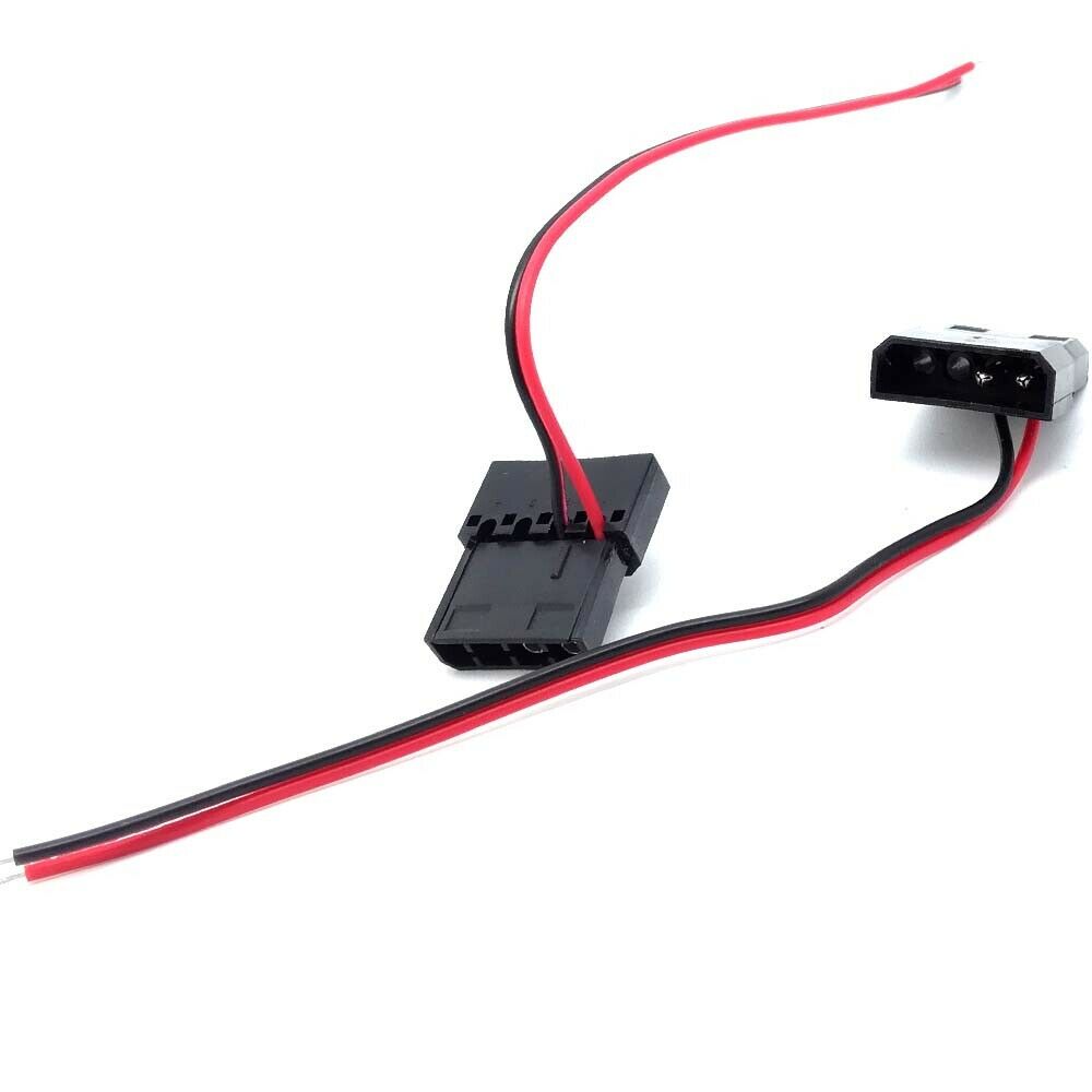 4PIN Molex to 2pin DC Power cable cord 12V/3A for LED SMD PC box 30cm