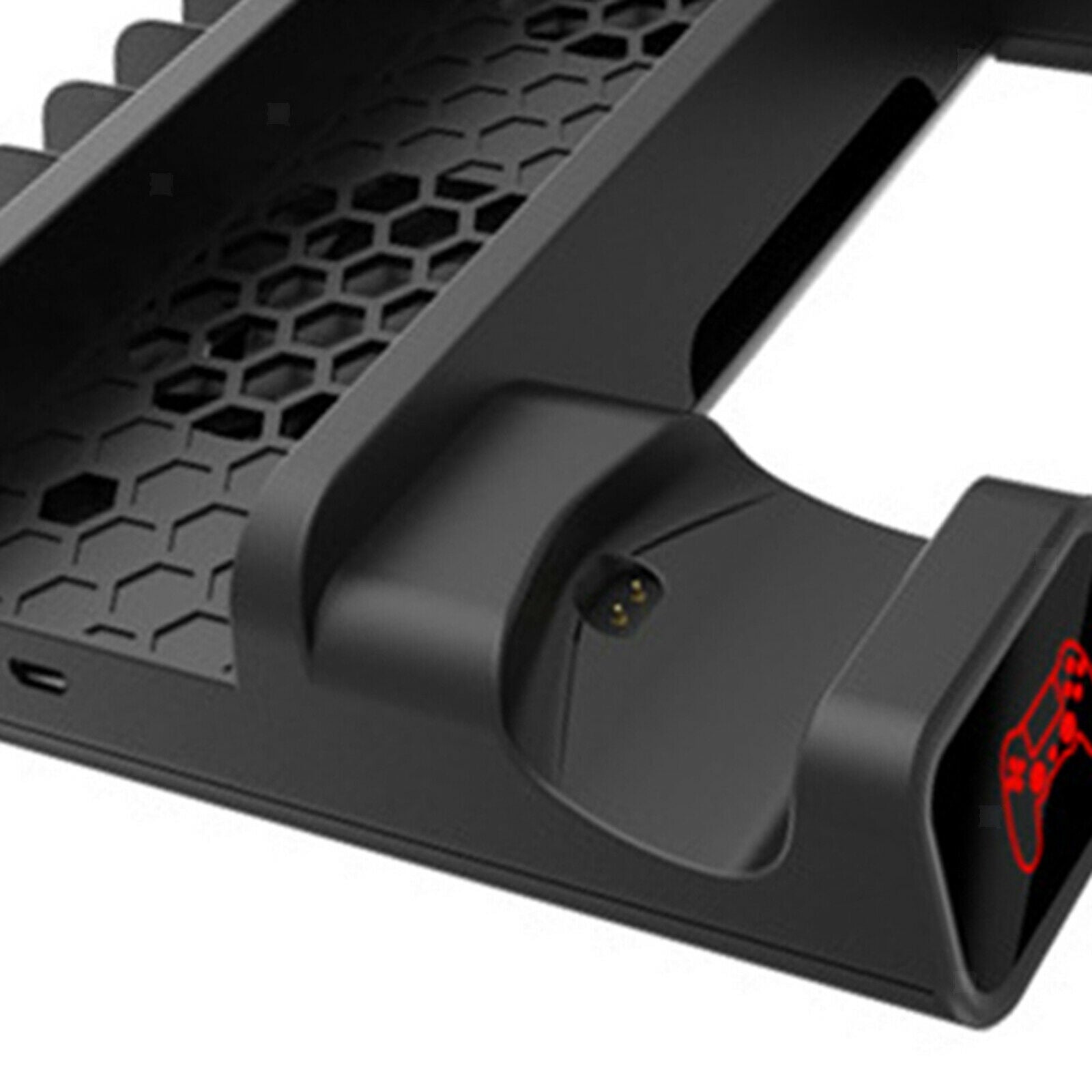 Stand Cooling Fan Station for PS4 Pro Base 10 Game Slots Non-Slip Feet