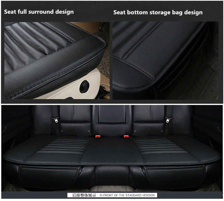 Bamboo Charcoal PU Leather Car Seat Cover Cushion Full Surrounded Breathable Mat