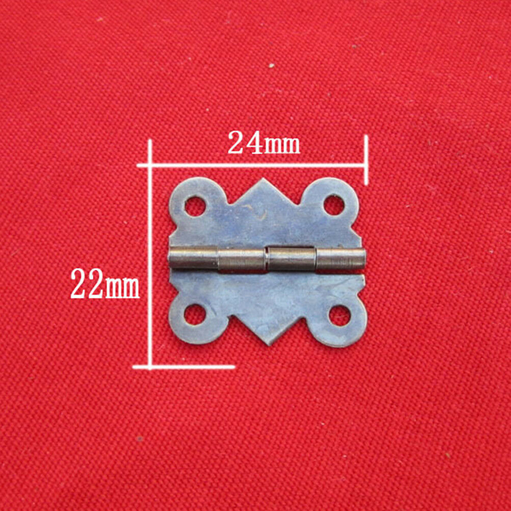 10XBrass Color Mini Butterfly Hinges to Cabinet Drawer Jewelry Box DIY Repair BD