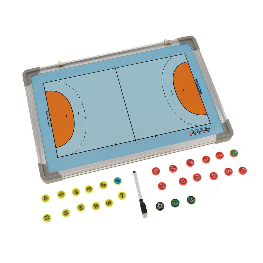 Handball Coaching Board Magnetic Strategy Clipboards Waterproof Teaching Aids