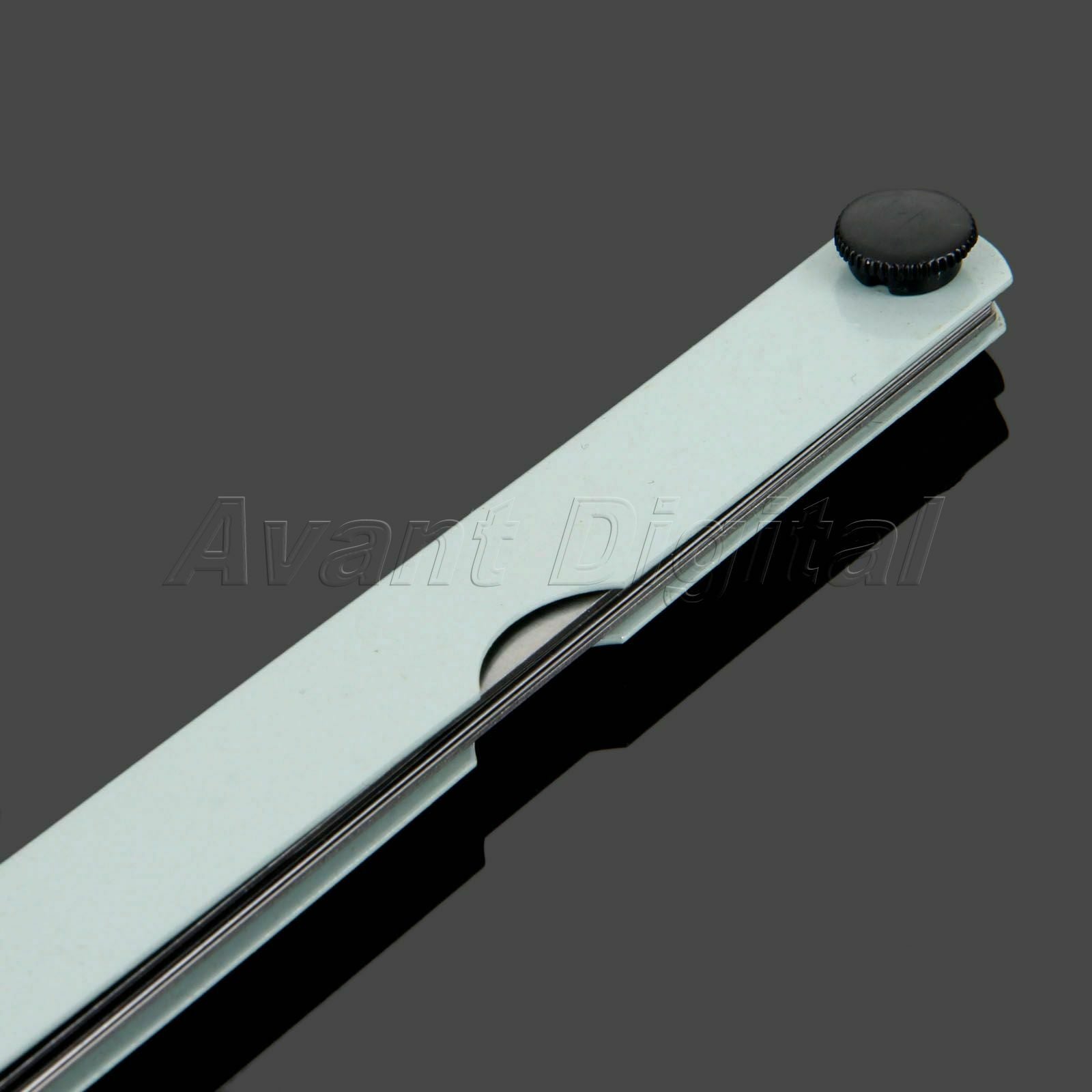 1x 300mm Long Feeler Gauge Carbon Steel 17 Blades Metric Gage Tool For Measuring