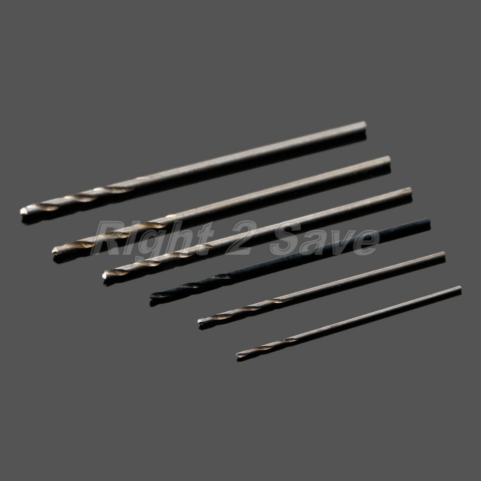 0.5mm-1.0mm Straight Shank Micro HSS Twist Drill Bits For PCB Plastic Metal R2S