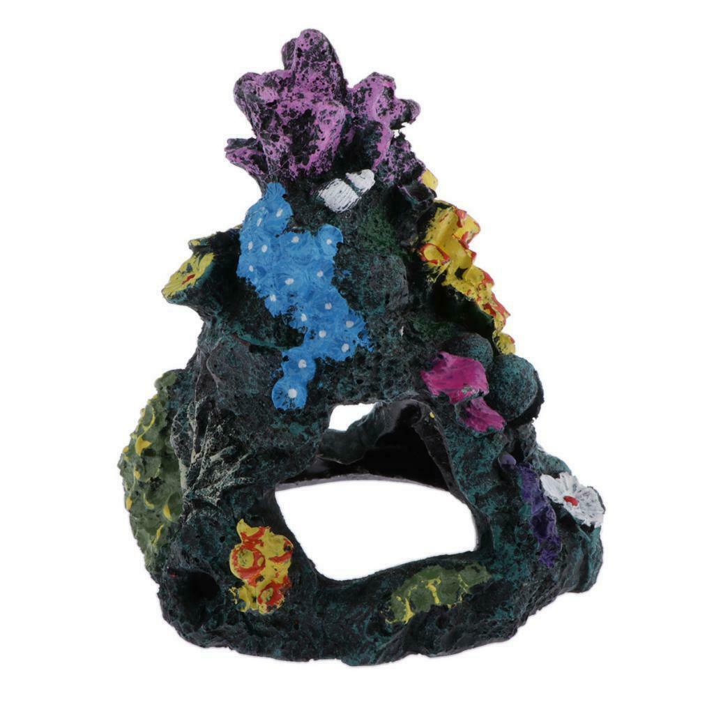 Fish Tank Rockery Ornament Aquarium Hiding Cave For Fish Tank Decor