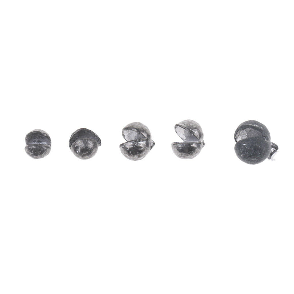 103x 3 Sizes Fishing Lead Split Shot Rig Sinkers Eco-friendly Weights W/Box