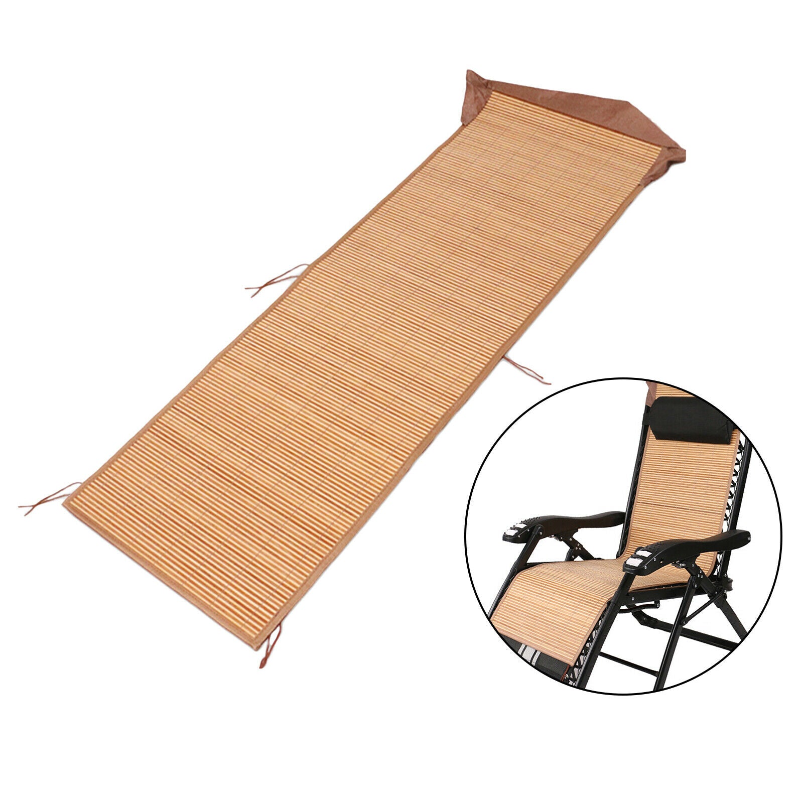 Replacement Bamboo Mat Cover for Recliners Outdoor Patio Backyard Pool Chair