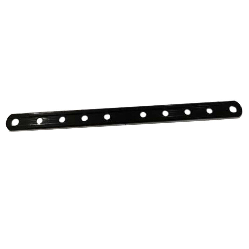 3 Sets Motorcycle 6 Holes Exhaust Muffler Strap Bracket Drilled Black