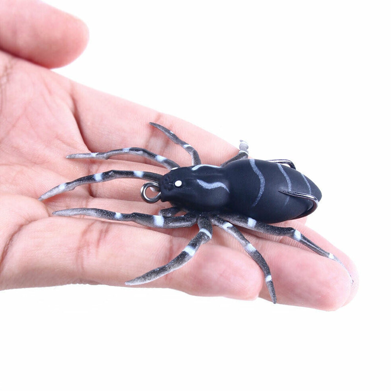 5PCS/Pack Phantom Spider 8cm/7g Topwater Bait Soft Rubber Fishing Lure Tackle