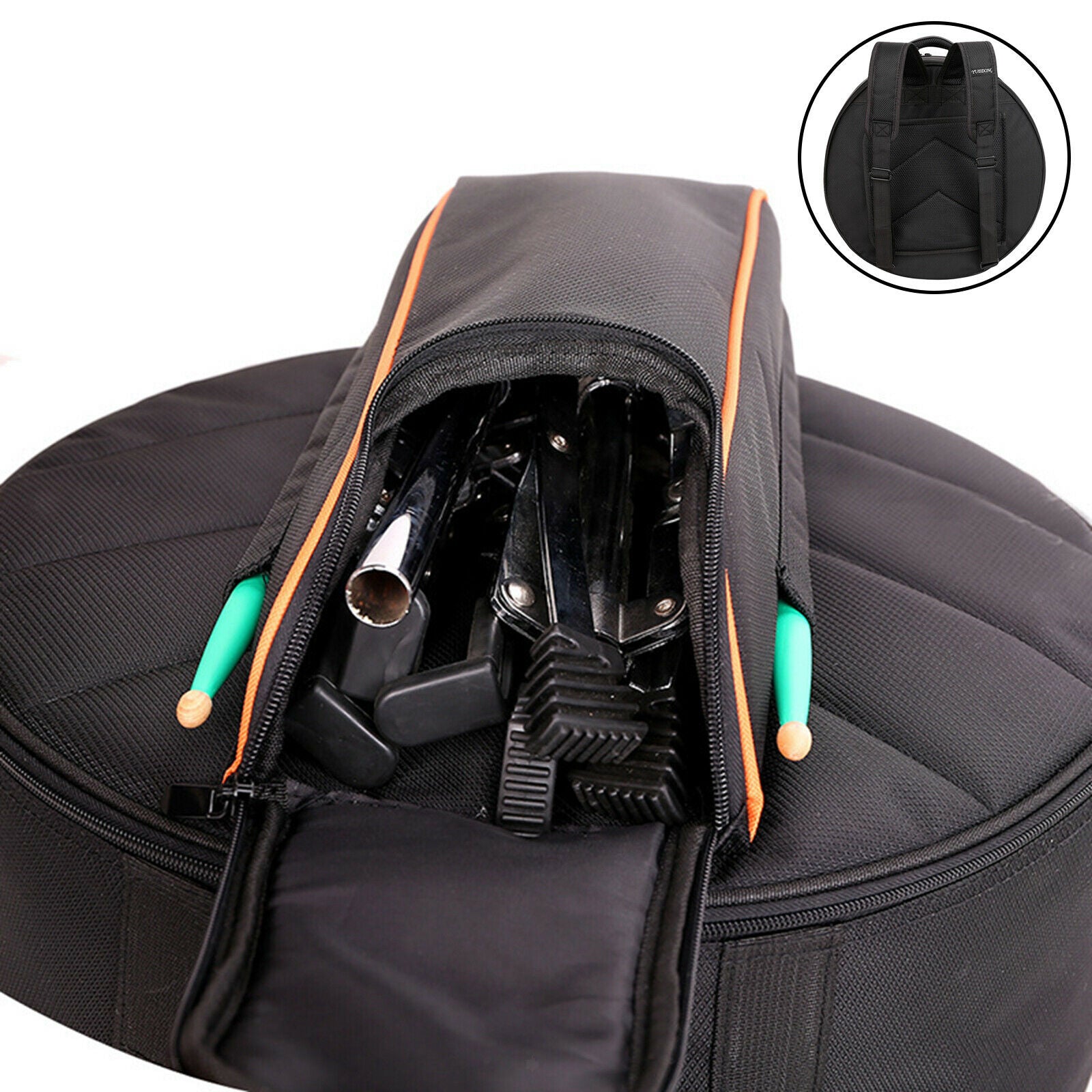 Compact Oxford Cloth 14in Snare Drum Bag Backpack Shoulder Bag Drum Practice Bag