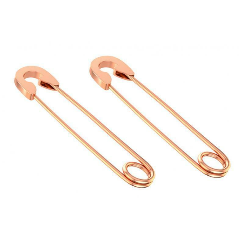 4 Pieces Women's Fashion Retro Style Safety Pin Earrings Eardrop 37.8mm