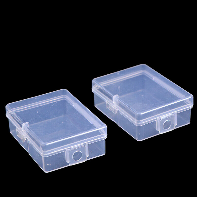 2pcs Transparent Chapter Box Hanging Box Mini Key Photo Boxes Home Storag.l8