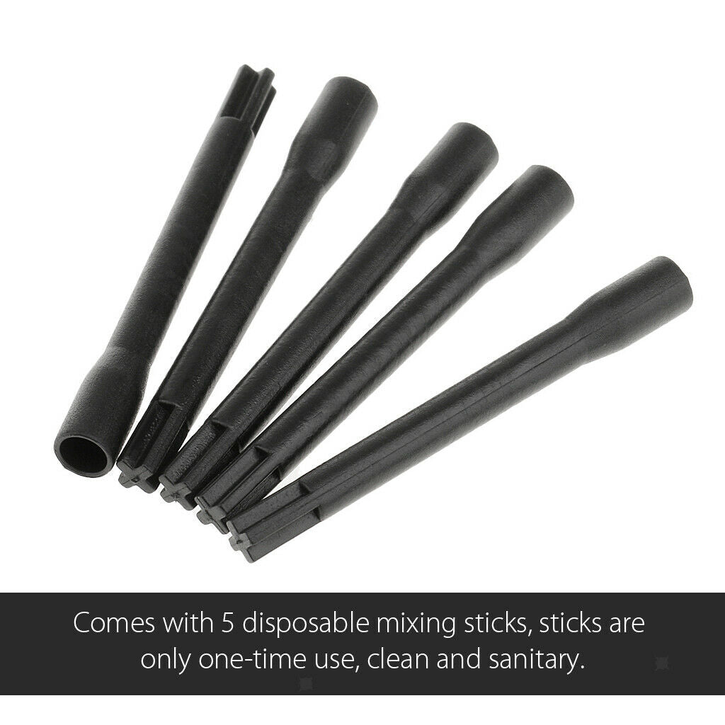 2Pack Tattoo Ink Pigment Mixer Machine Black Mixing Sticks Set Supplies